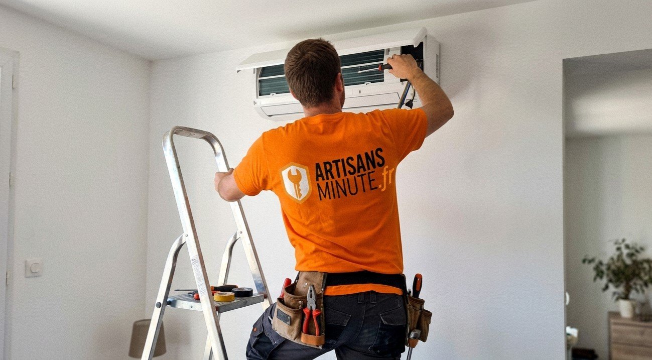 Technicien Artisans Minute installation climatisation Alpes-Maritimes